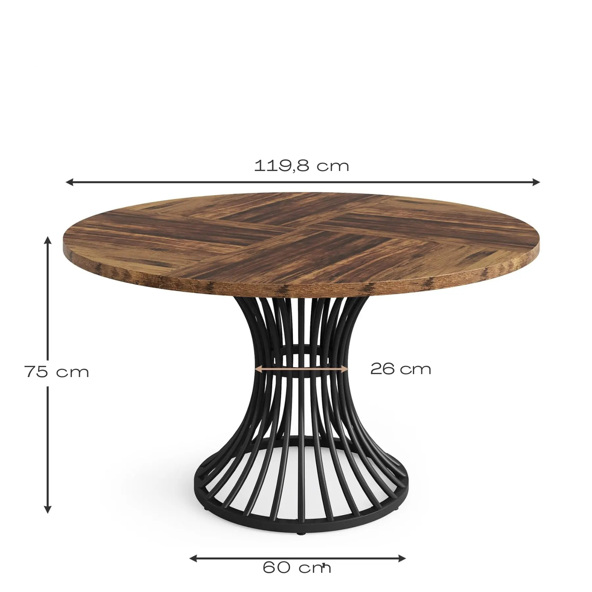 Table à manger bois ronde