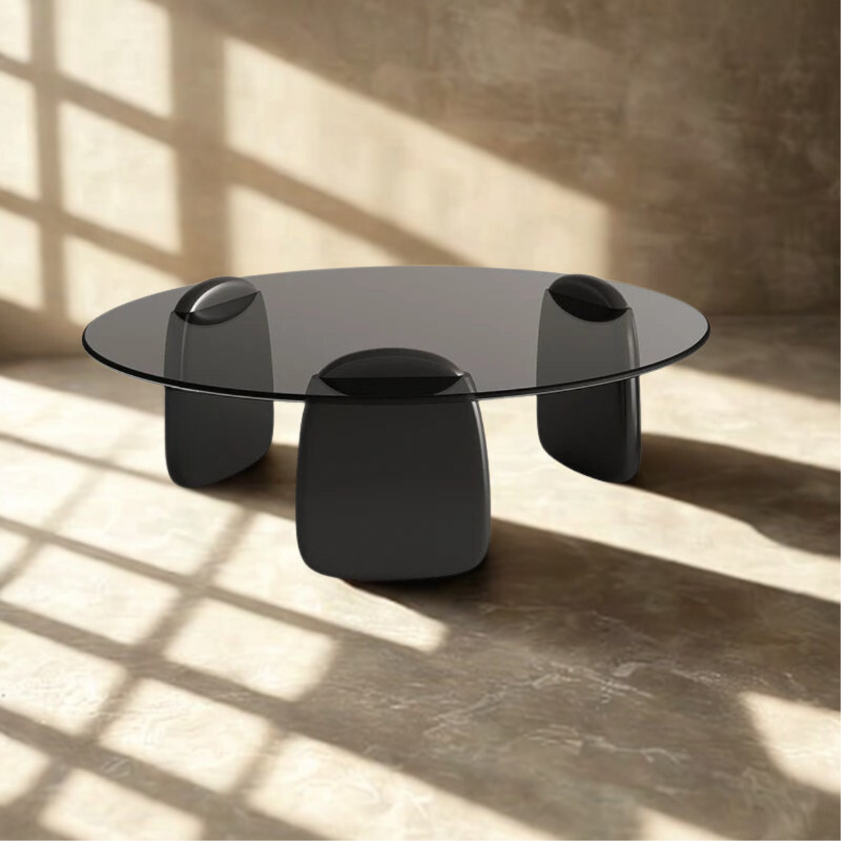Table basse verre gigogne ronde