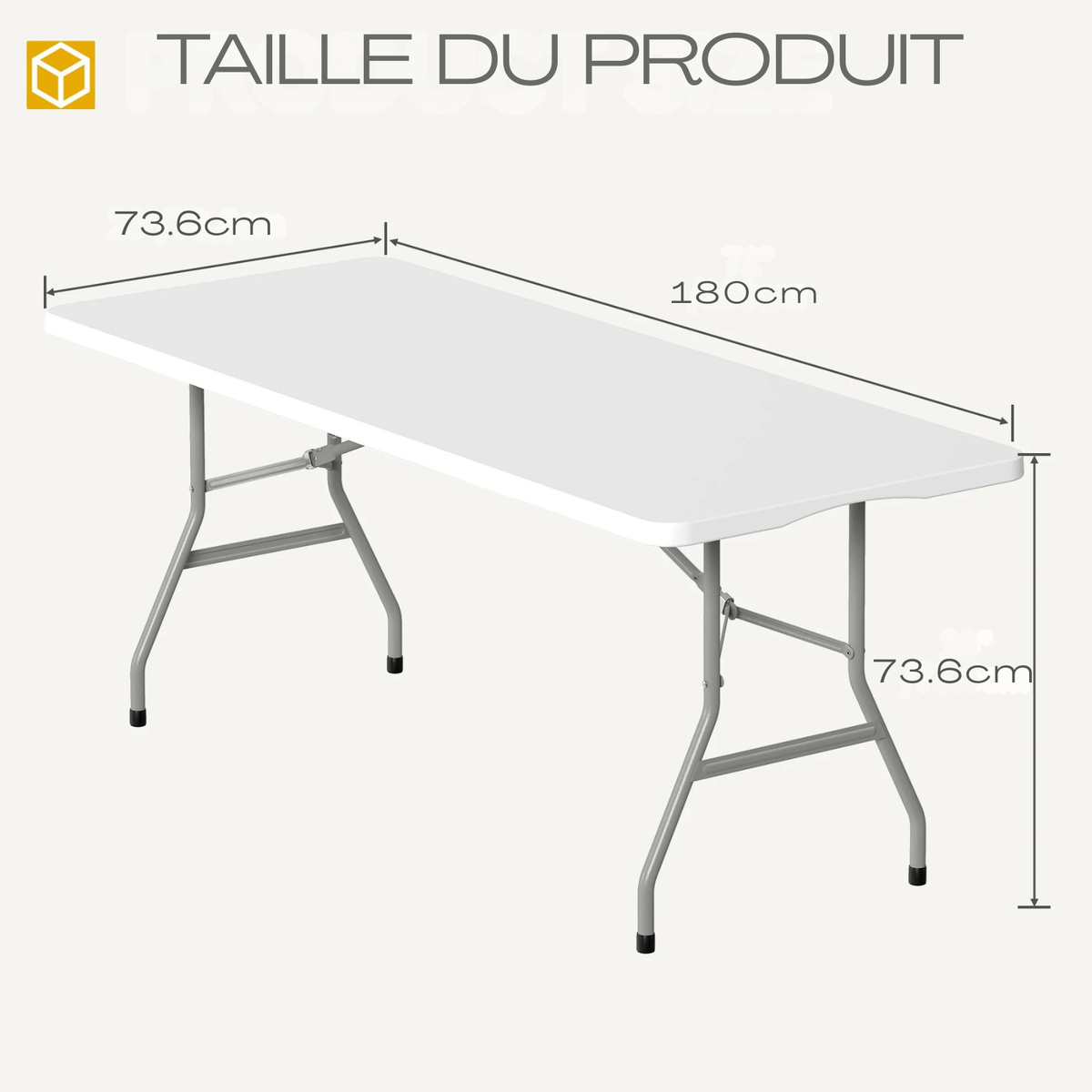 Table pliante aluminium