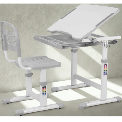 Table enfant en plastique de dessin et lecture, 1 chaise