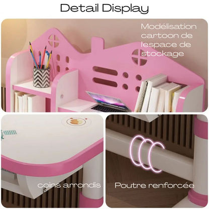 Table enfant en plastique multifonction, 1 chaise