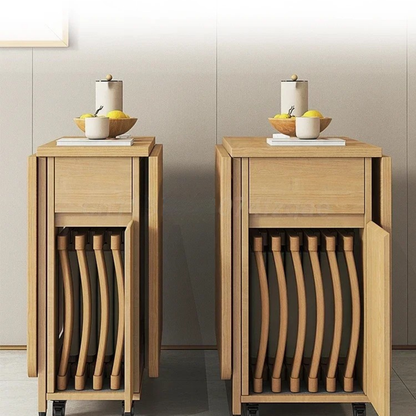 Table pliante bois design