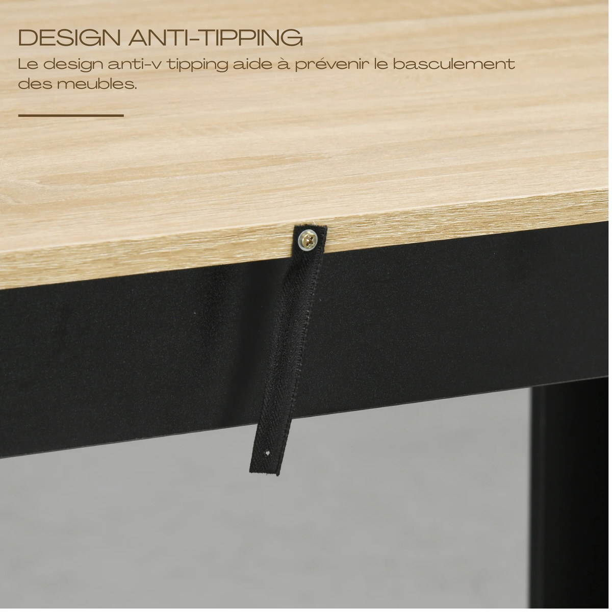 Table haute avec rangements