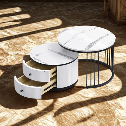 Table basse marbre gigogne