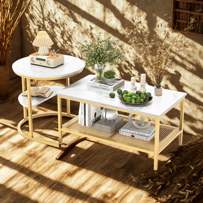 Table basse marbre gigogne