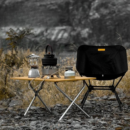 Table de jardin pliable bambou