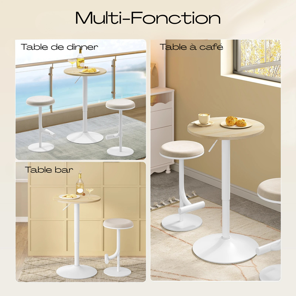 Table haute ronde
