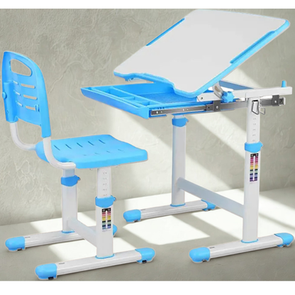 Table enfant en plastique de dessin et lecture, 1 chaise