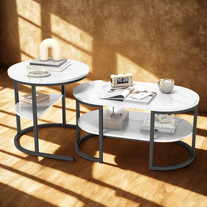 Table basse marbre gigogne