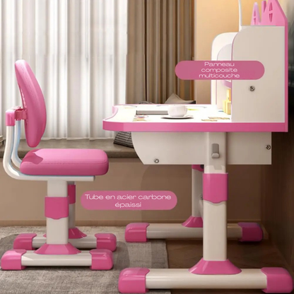 Table enfant en plastique multifonction, 1 chaise