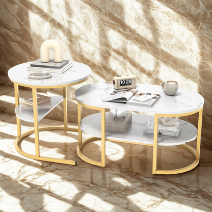 Table basse marbre gigogne