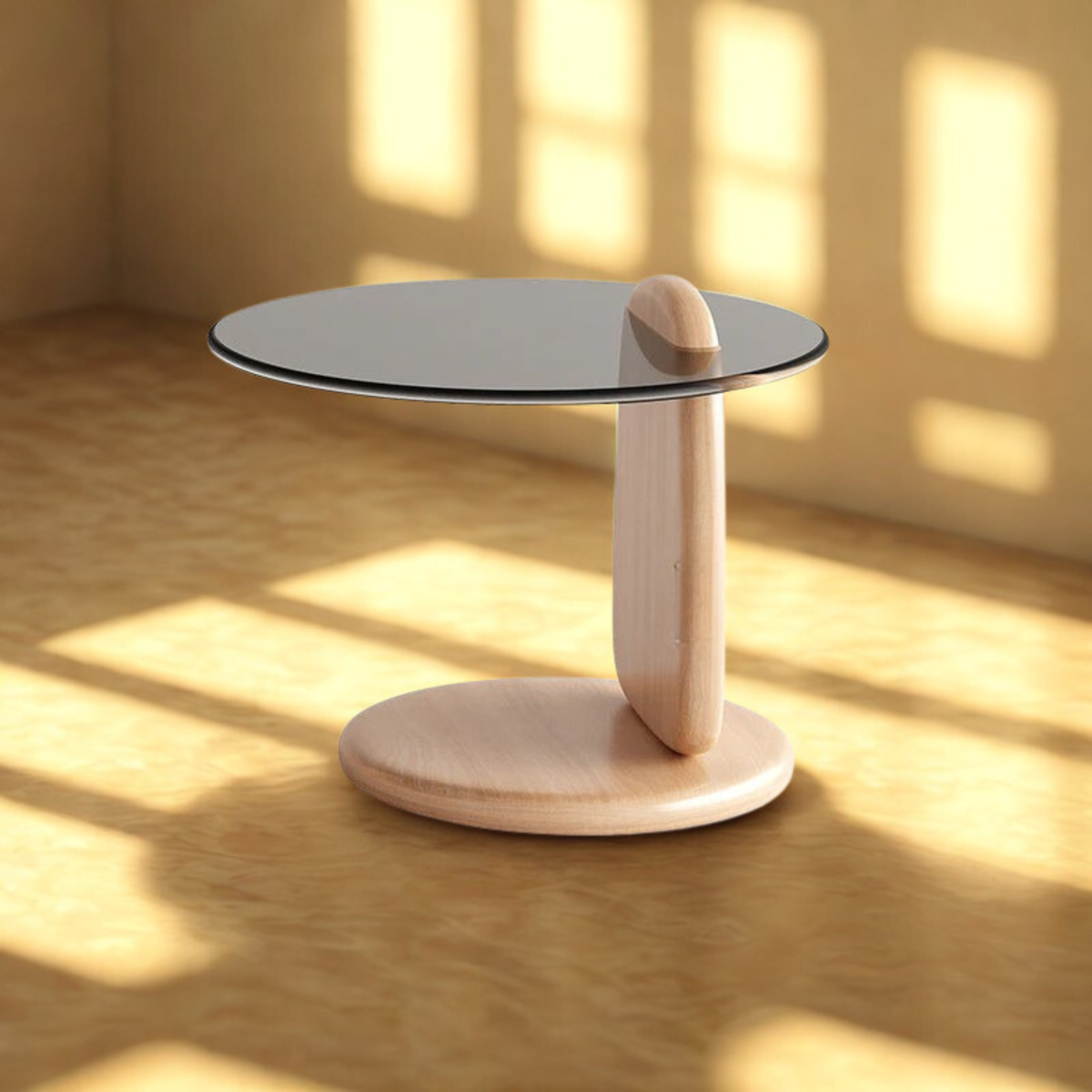Table basse verre gigogne ronde