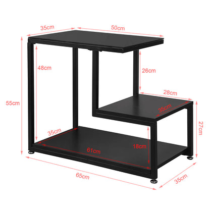 Table basse en verre carre