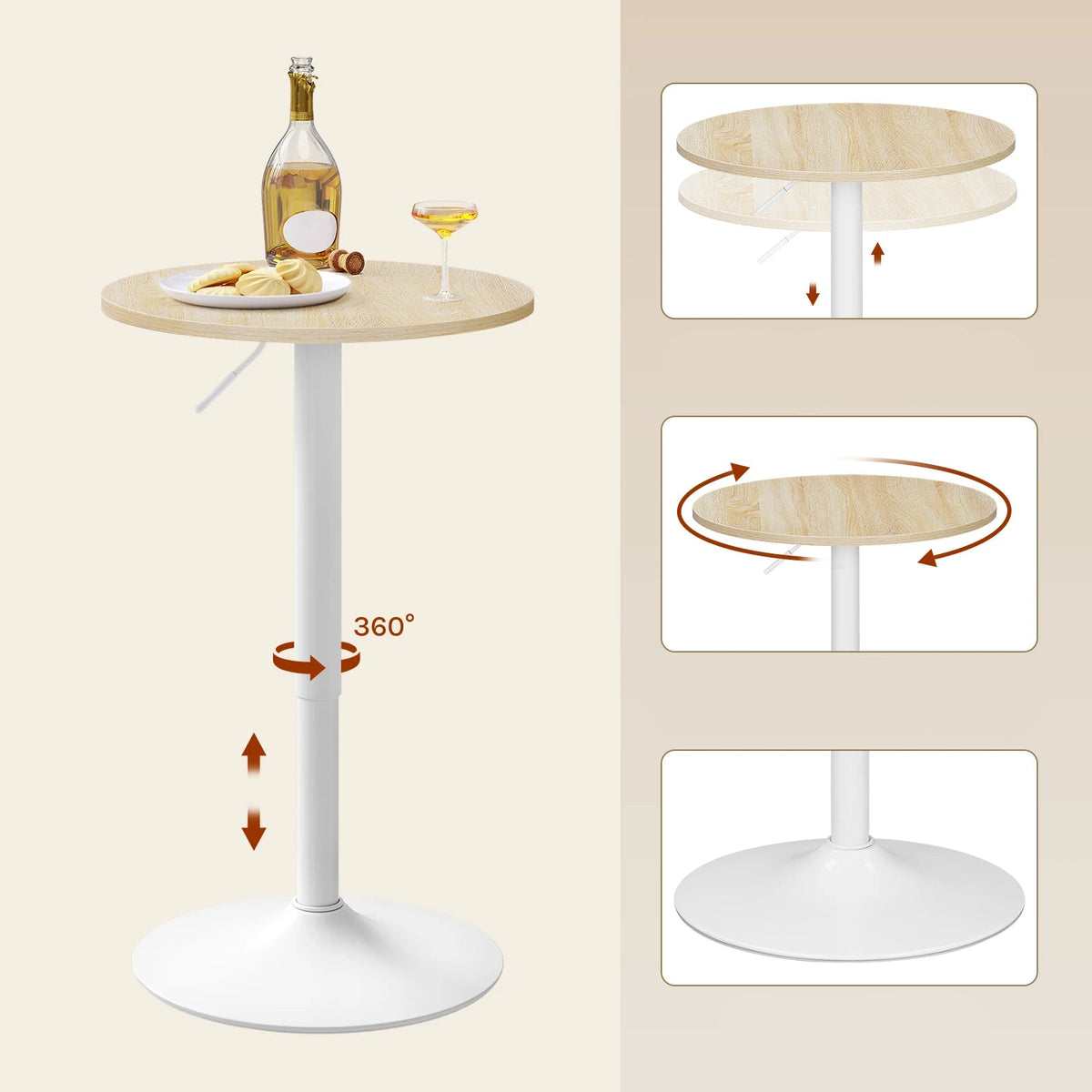 Table haute ronde