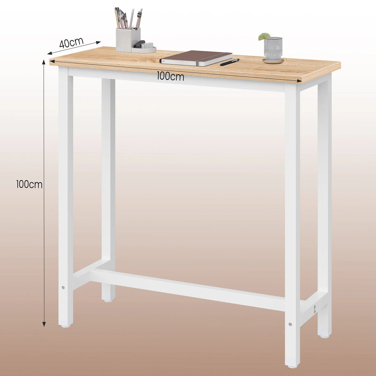 Table haute vintage MDF