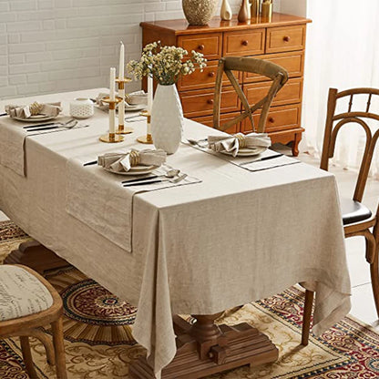 Nappe rectangulaire en lin