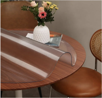 Nappe ronde transparente