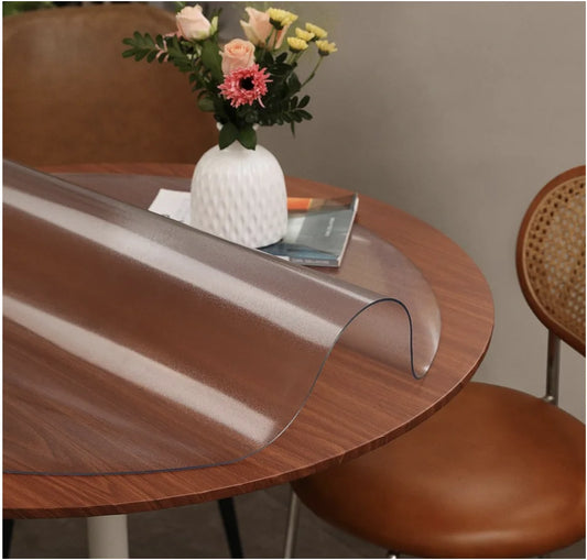Nappe ronde transparente