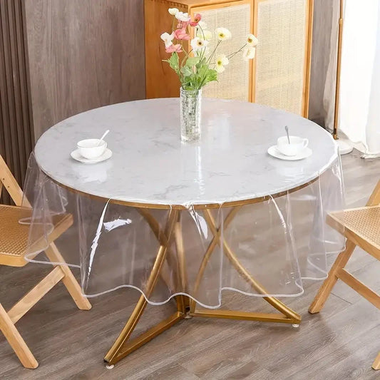 Nappe transparente ronde