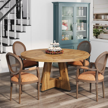 Table ronde design en bois
