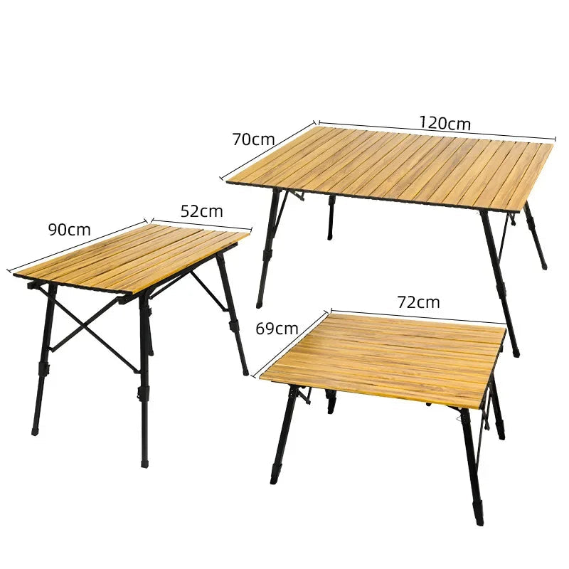 Table pliable aluminium
