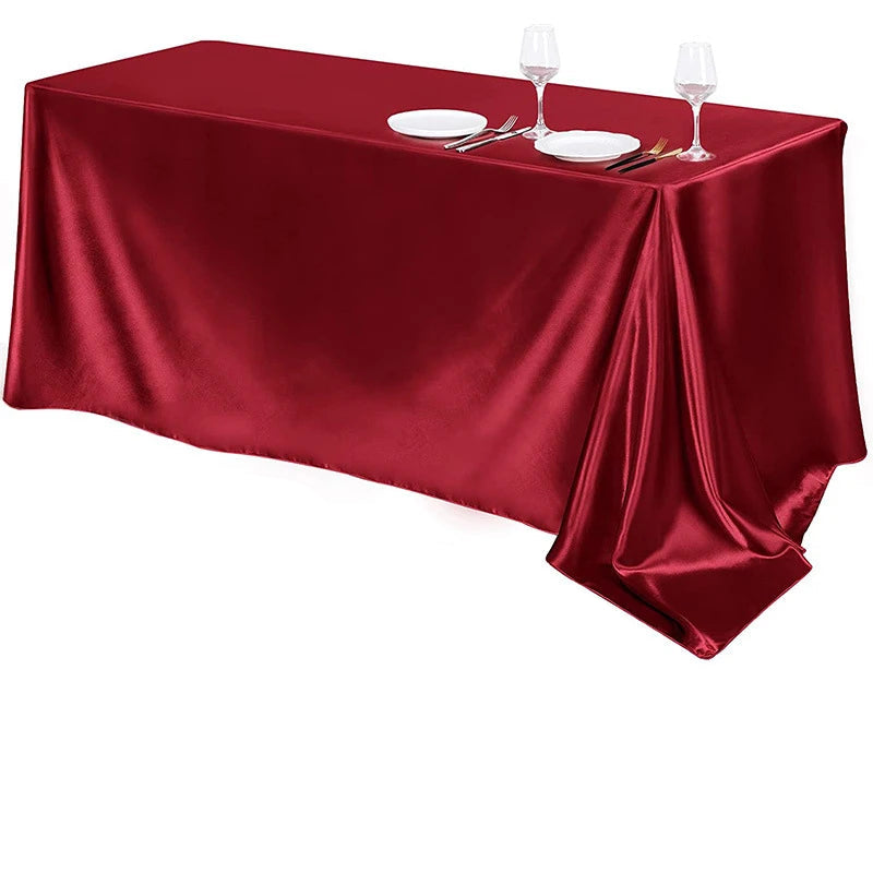 Nappe en satin rectangulaire