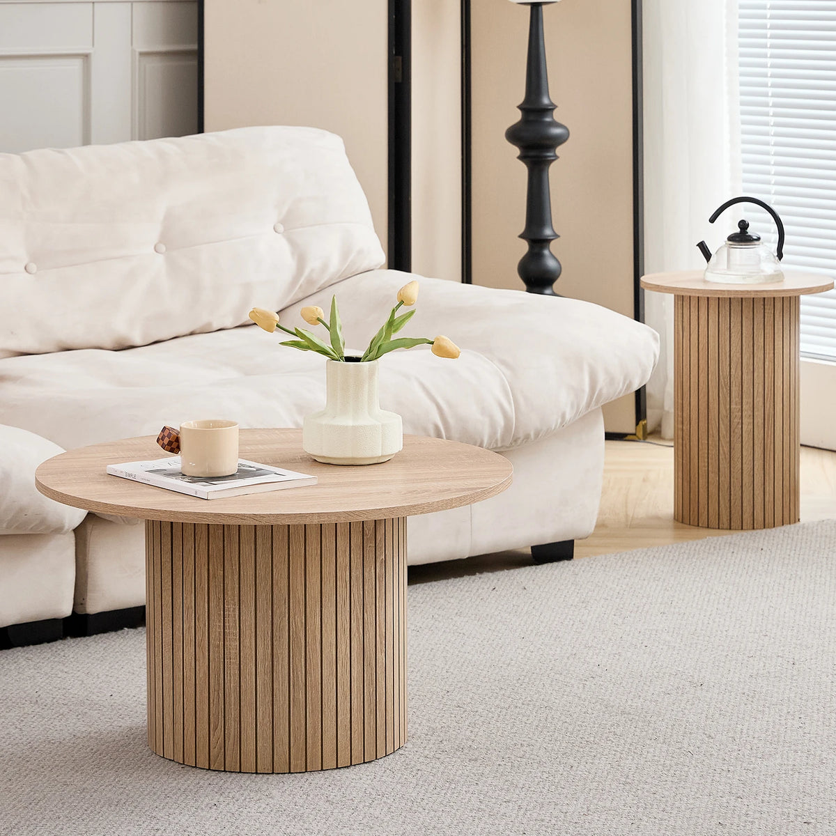 Table basse en bois gigogne