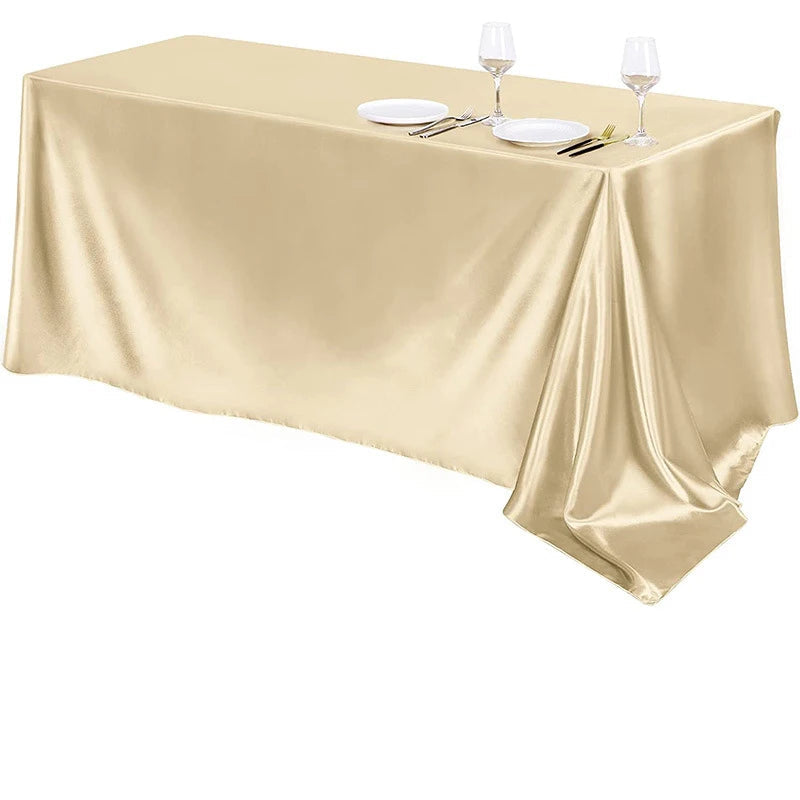 Nappe en satin rectangulaire