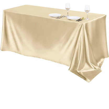 Nappe en satin rectangulaire