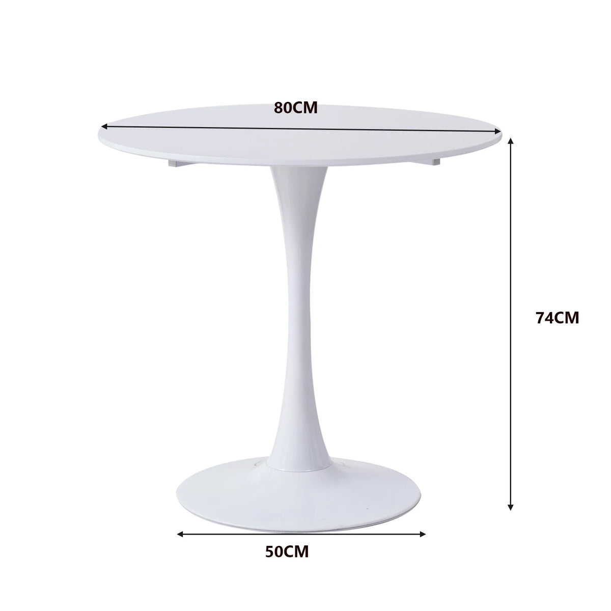 Table haute ronde design