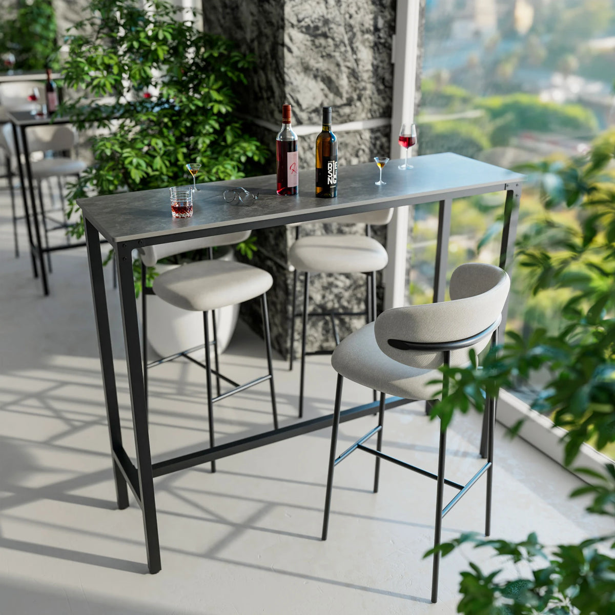 Table haute rectangulaire