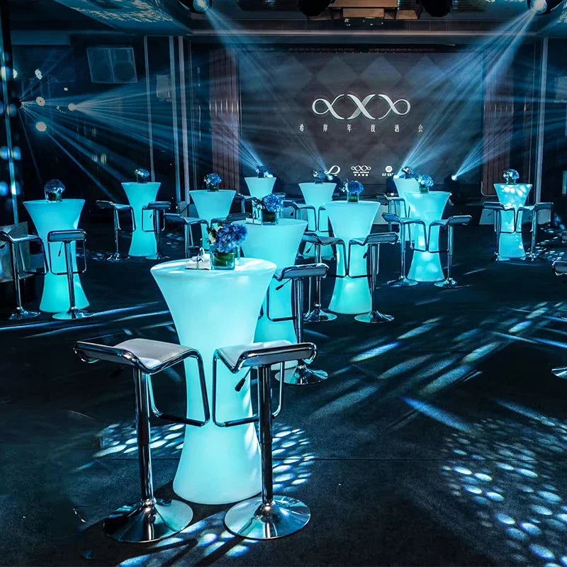 Table haute de soirée LED