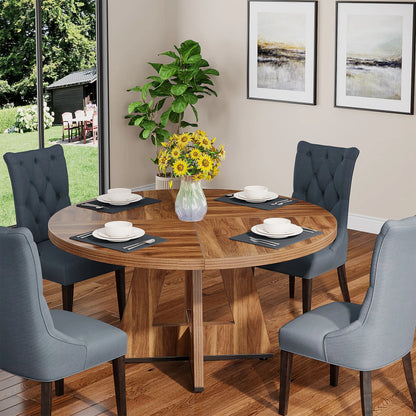 Table ronde design en bois