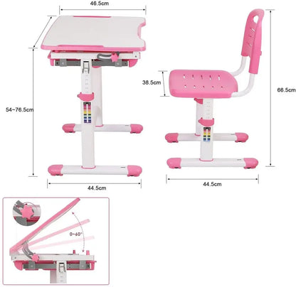 Table enfant en plastique de dessin et lecture, 1 chaise