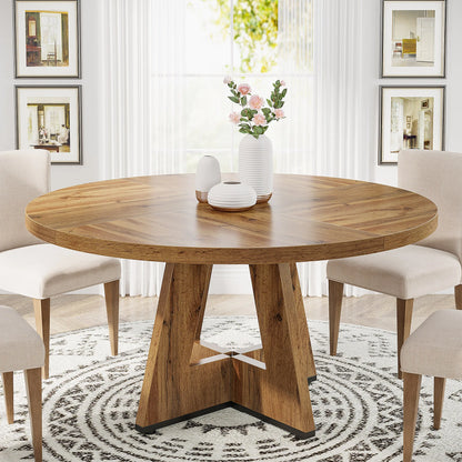 Table ronde design en bois