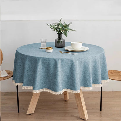 Nappe ronde effet lin