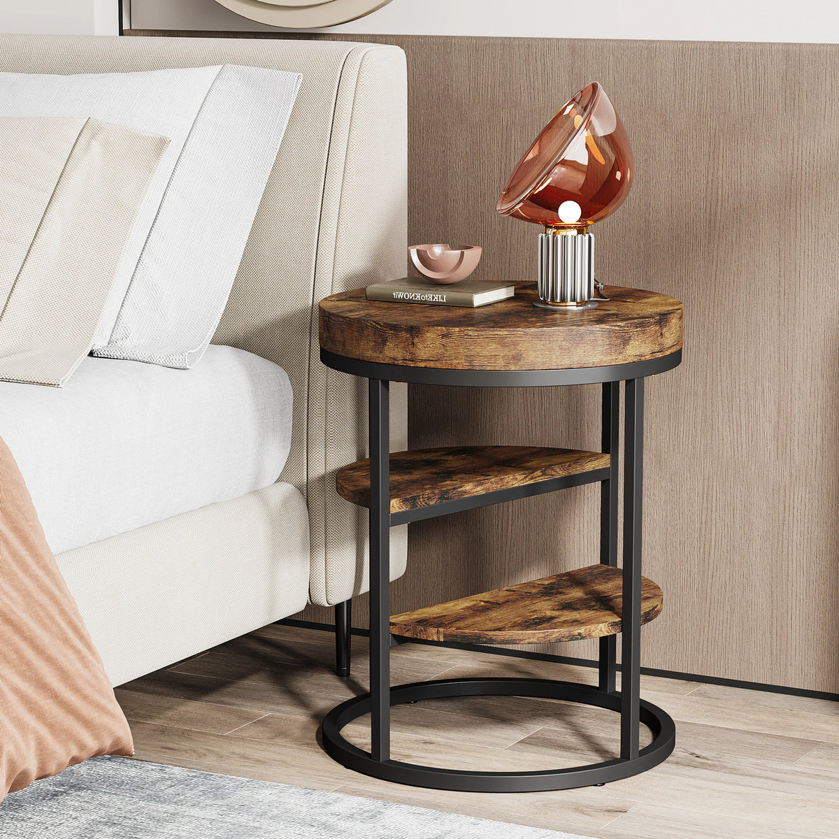 Table basse bois ronde
