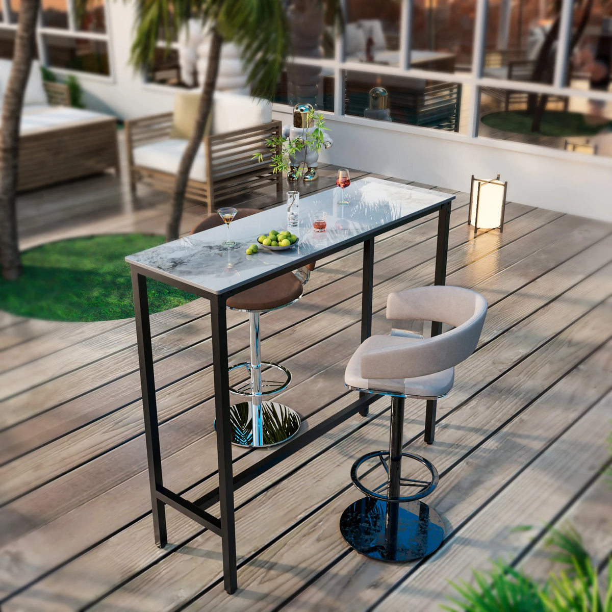 Table haute rectangulaire