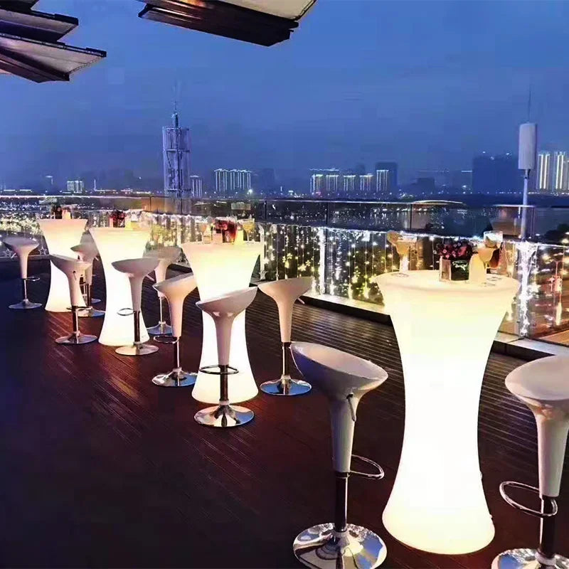 Table haute de soirée LED