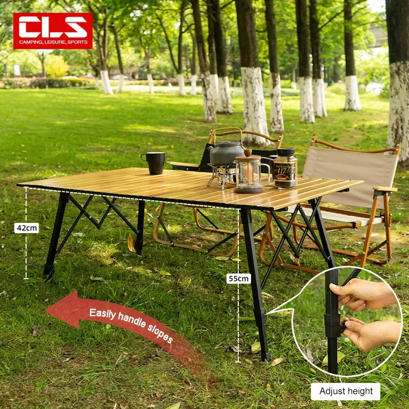 Table pliable aluminium