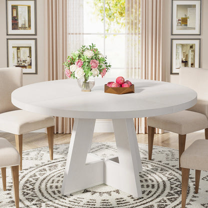 Table ronde design en bois