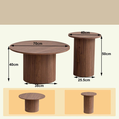 Table basse en bois gigogne
