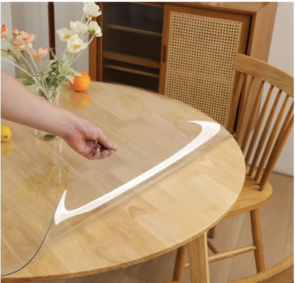 Nappe ronde transparente