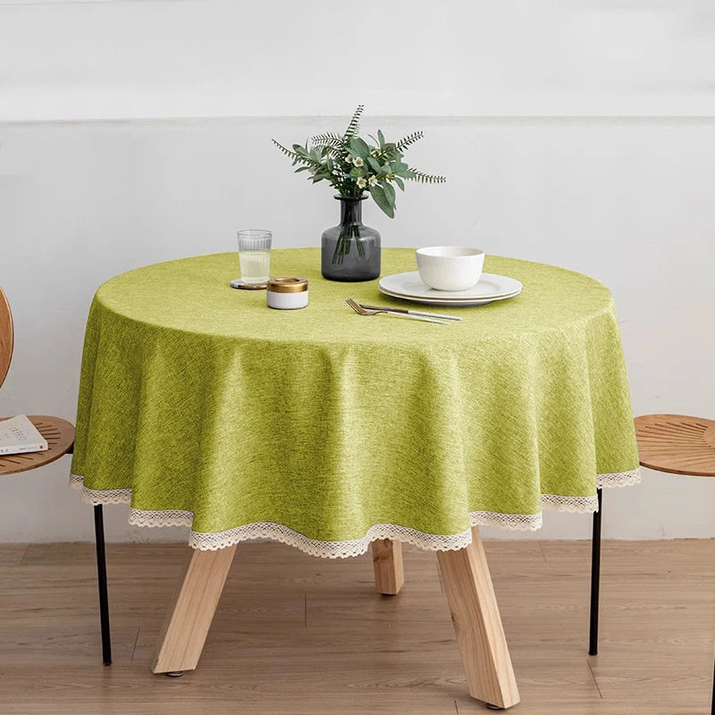 Nappe ronde effet lin