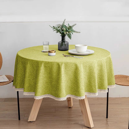 Nappe ronde effet lin