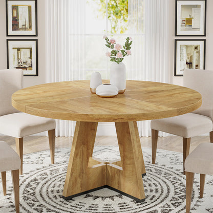 Table ronde design en bois