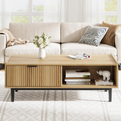 Table basse bois stockage