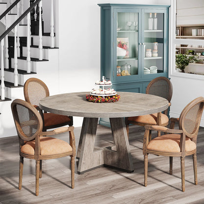 Table ronde design en bois