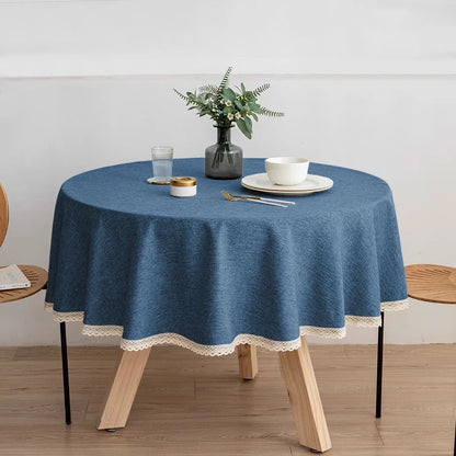 Nappe ronde effet lin