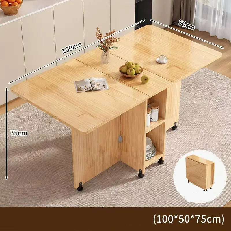 Table à manger bois pliante